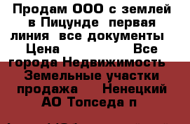 Продам ООО с землей в Пицунде, первая линия, все документы › Цена ­ 9 000 000 - Все города Недвижимость » Земельные участки продажа   . Ненецкий АО,Топседа п.